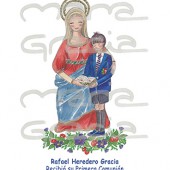Recordatorio Comunión niño con Virgen “Rafael 1R” Retamar
