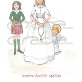 Recordatorio Comunión niña “Natalia 2R” Montealto