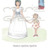 Recordatorio Comunión niña con hermana “Silvia y Pilar 2R”